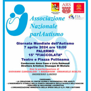 Giornata Mondiale Autismo: celebrazioni al Teatro Politeama
